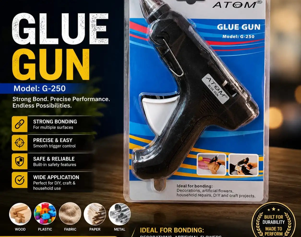 ATOM Glue Gun G-250 – Made in Taiwan