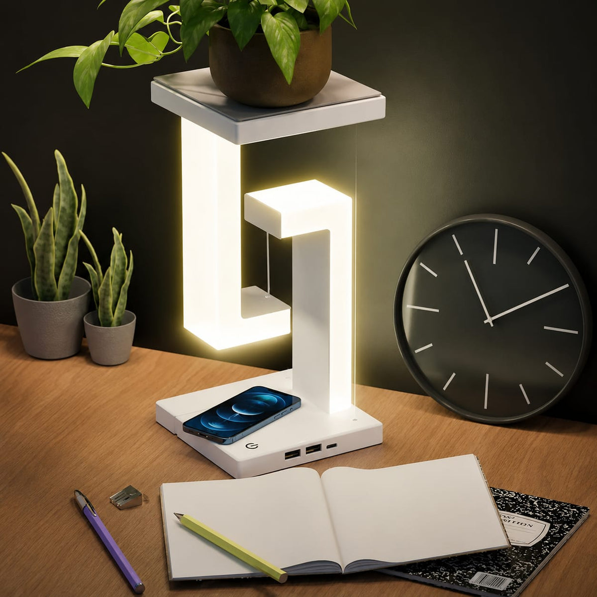 Wireless Charging Tensegrity Floating Lamp