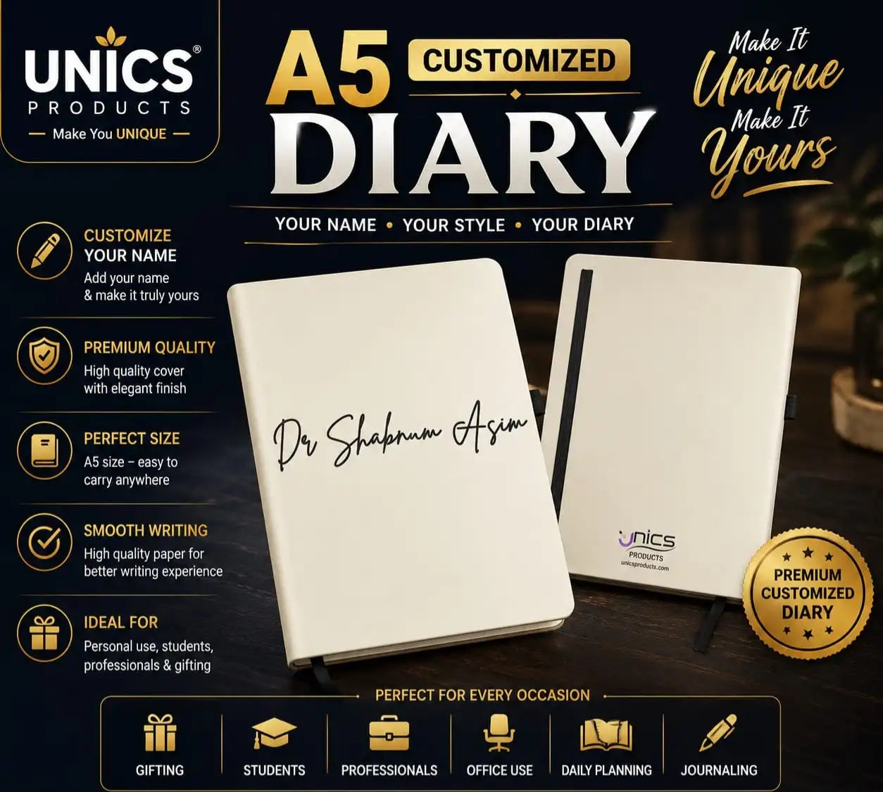 A5 Customized Diary